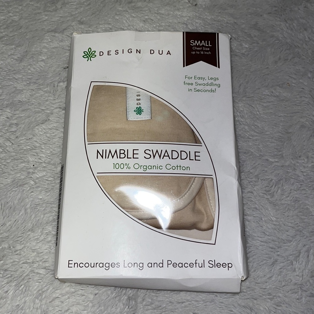 Design dua nimble swaddle 100% organic cotton